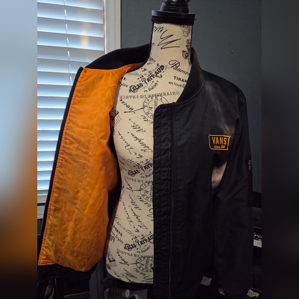 Vans Black & Orange Women's Bomber Jacket